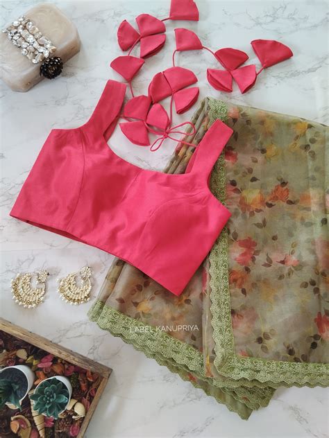 Pretty Organza Saree by Label Kanupriya Shop now on www.labelkanupriya ...