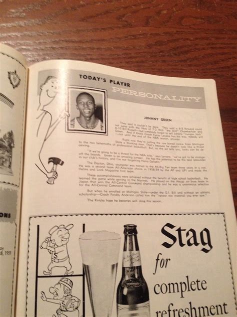 1959-60 St. Louis Hawks New York Knickerbockers Basketball Program