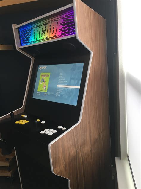 Custom walnut retro retropie arcade cabinet – Artofit