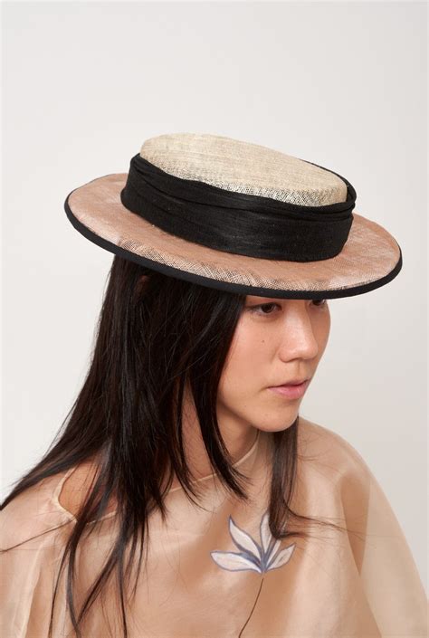 Canotier margarita negro y nude – ES Fascinante