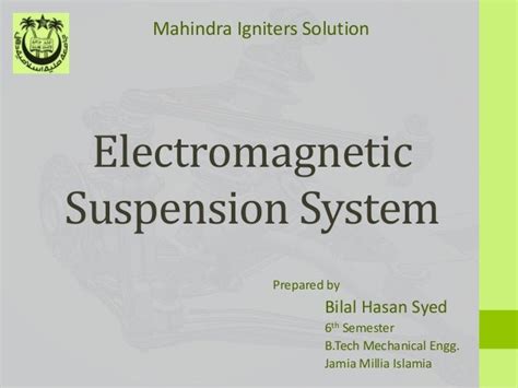 Electromagnetic suspension system
