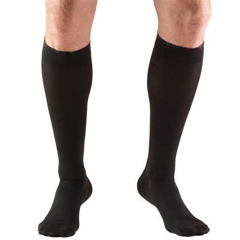 Truform Stockings, Knee High, Closed Toe: 20-30 mmHg, Black, Large ...