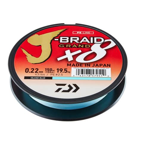 DAIWA J-Braid Grand X8 135 m Modrá | Pletená šnúra | daiwa.sk