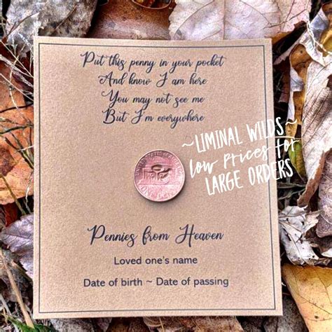 Funeral favors funeral keepsakes bulk gift celebration of | Etsy