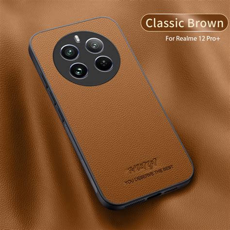 Стильный Кожа Чехол Для Realme 12 Pro 5G,Realme 12 Pro+ 5G (Реалми 12 ...