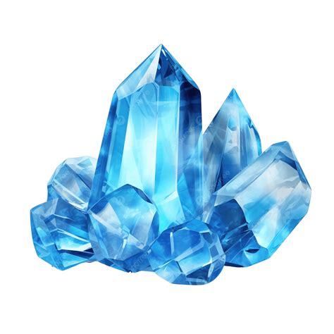 Blue Crystal Png Gem PNG Designs For T Shirt & Merch
