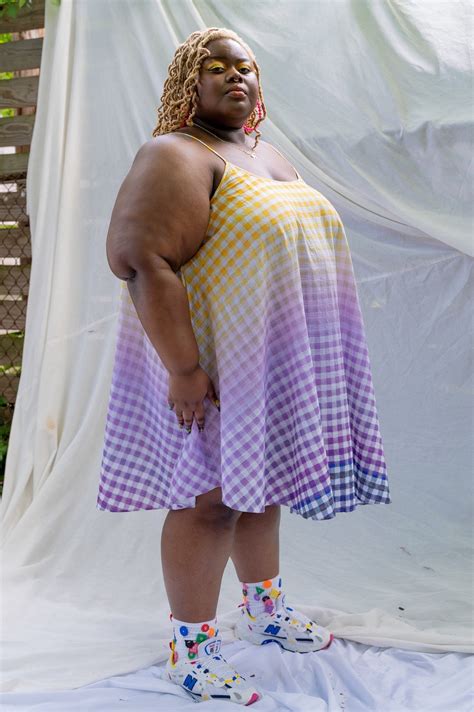 Abacaxi + Flared Slip Dress In Cosmic Gingham