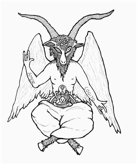 Bw Baphomet by thejovialevil on DeviantArt