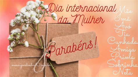 Parabens Pelo Dia Internacional Da Mulh - Parabéns pelo dia internacional da mulher - MENSAGENS LINDAS!