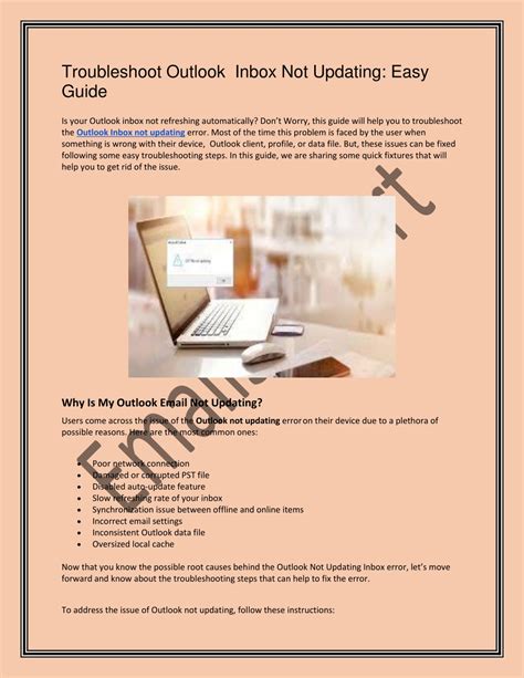troubleshoot outlook inbox  updating powerpoint