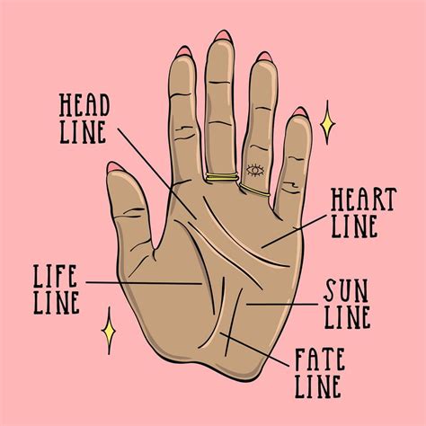 palm lines chart   read  palm  complete tutorial