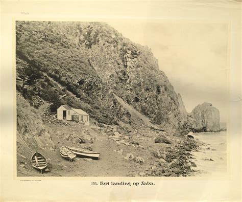 Fort-landing op Saba by Kleynenberg (c.1912) – SOLD – Bartele Gallery