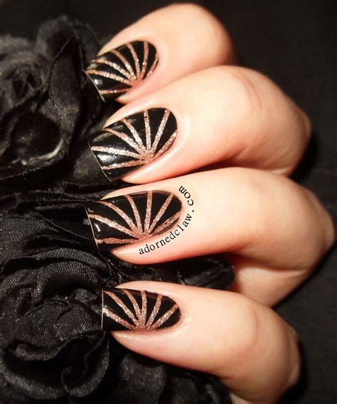 Sparkly Striping Tape Nail Art! | The Adorned Claw