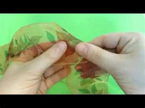 How To Make Organza Flowers Tutorial - YouTube