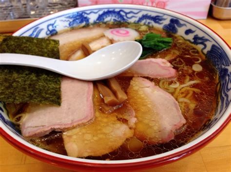 「焼豚ワンタン麺」白河手打中華 法隆＠春日部市