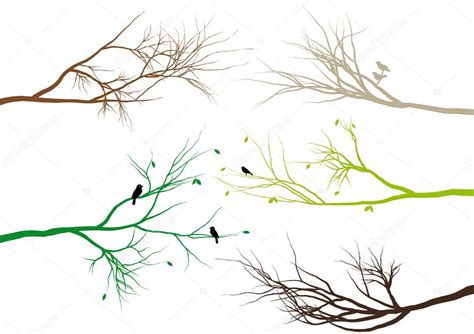 Tree branches, vector Stock Vector Image by ©beaubelle #2657082