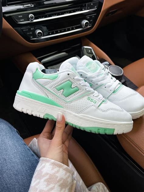 Женские кроссовки new balance 550 green white женккие кроссовки25биленс ...