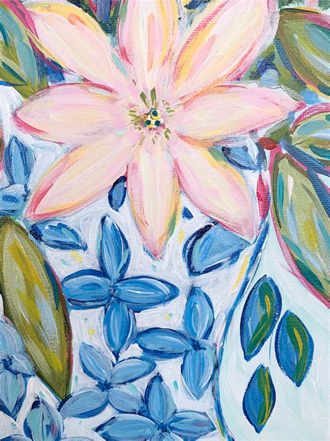 Floral Art, Floral Painting, Original Art, Original Painting, Rose ...