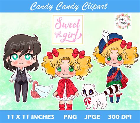 CANDY CANDY Inspiration Clipart, Cute Anime Characters, Chibi Girl