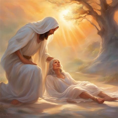 Jesus Healing The Sick Old Woman (1) by ZENART07 on DeviantArt