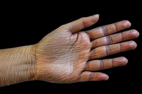 premium photo macro human hand macro image   surface texture