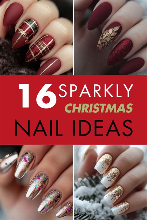 30 Pretty Christmas Glitter Nails To Try This Holiday Season