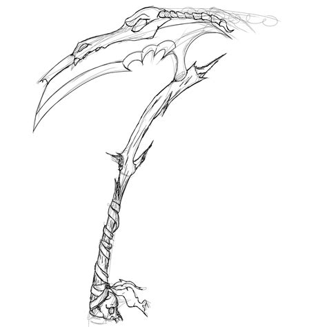 scythe drawing