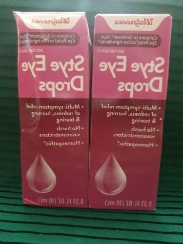 2PK WALGREENS STYE EYE DROPS 10ML EACH