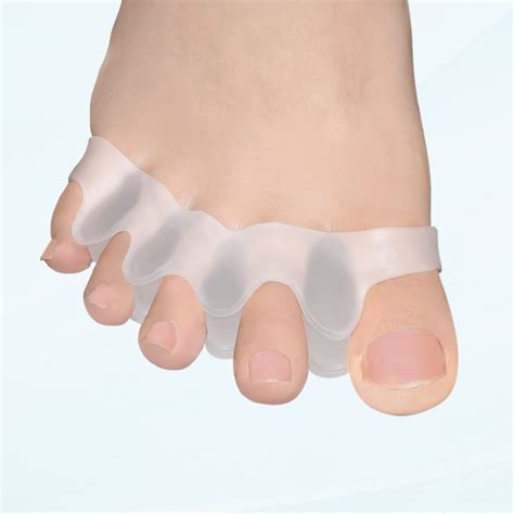 Pack of 10 Gel Toe Separators, Silicone Toe Adapter for Correct Toe