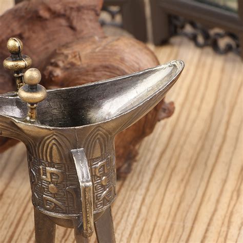 Китайская античная трехногая чашка императора Qianlong, украшение дома ...