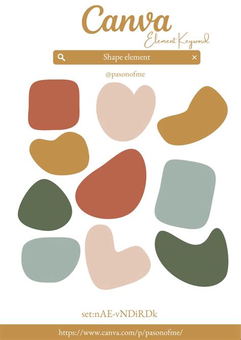canva pro elements keyword aesthetic shape shapes canvas aesthetic