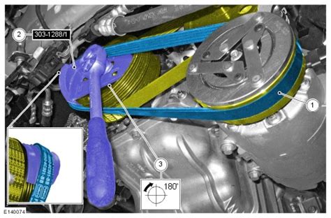 Замена ремня компрессора кондиционера Ford Focus 3 (1.6 Duratec Ti-VCT)