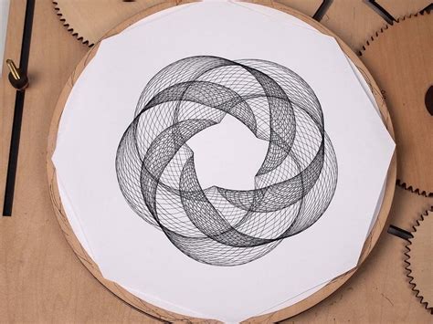 Crank Out Infinite Geometric Designs With The Wooden Cycloid Drawing ...