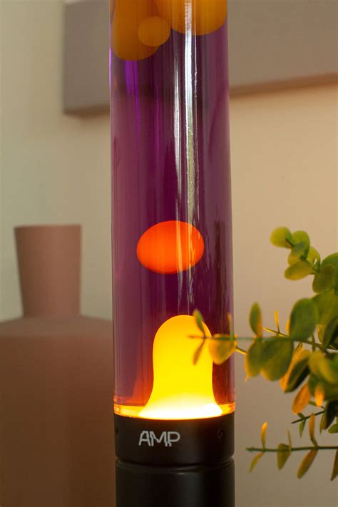 Купить Лава лампа Amperia Slim Оранжевая/Синяя (39 см) в MotionLamps.ru