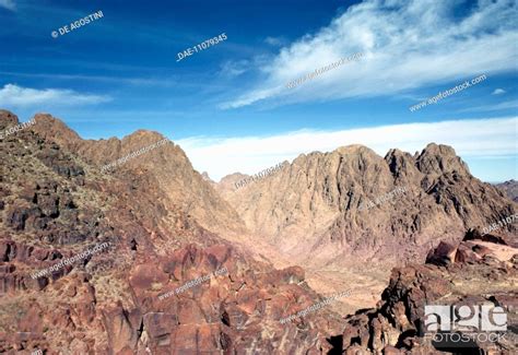 Mont Sinai or Moses' Mountain, Sinai Peninsula, Egypt, Stock Photo ...