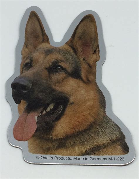 Magnet med Schæfer. - Hundekram, for alle der holder af hunde!