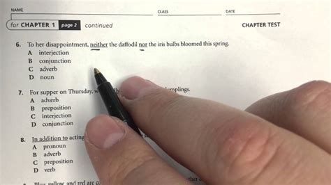 Parts of speech practice test 2 - YouTube