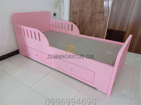 single bed with two drawers which have fence Ethiopia- zenbaba furniture