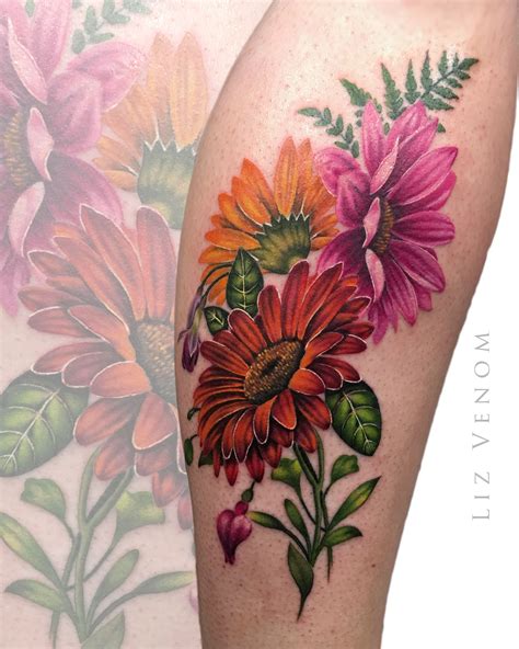 daisy tattoo design 6