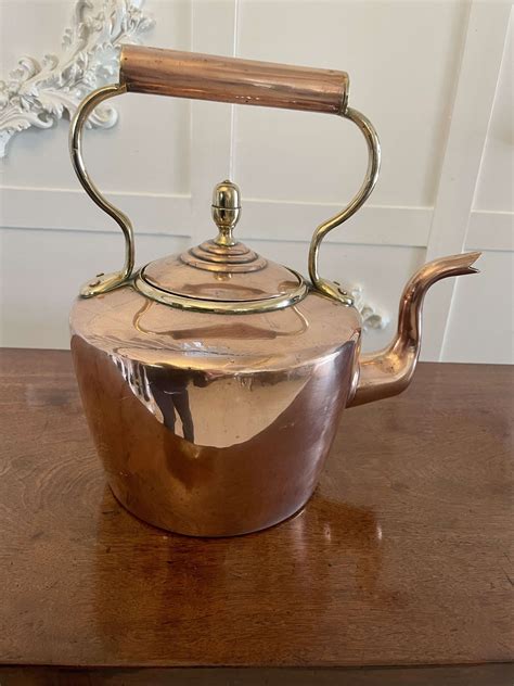 Antique George Iii Quality Copper Kettle in Antique Kettles