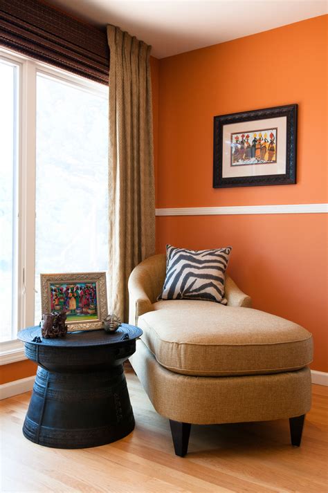 Bright Orange Bedroom Walls