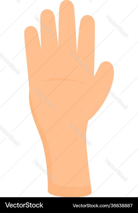 Hand touch icon cartoon style Royalty Free Vector Image