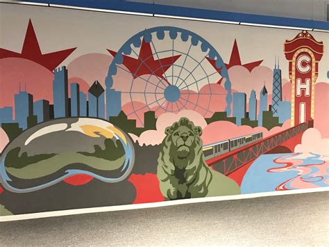 The Association Forum's Lobby Mural - Nancy Pochis Bank Art Studio