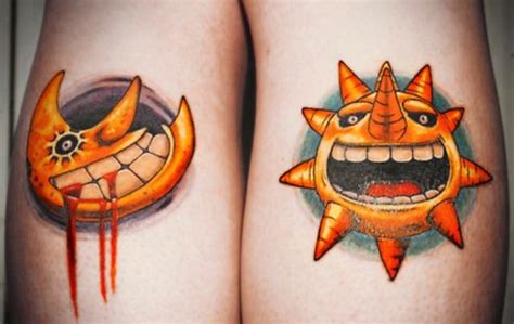 Soul Eater Sun and Moon Tattoo | Geek tattoo, Anime tattoos, Tattoos