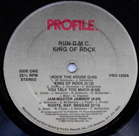 Run-DMC - King Of Rock - Used Vinyl - High-Fidelity Vinyl Records and Hi-Fi Equipment Hollywood ...