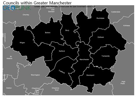 map  details  bury metropolitan borough council local authority