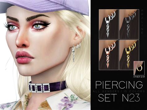 Ear Cuff Piercing Earrings the sims 4 _ P3 - SIMS4 Clove share Asia ...