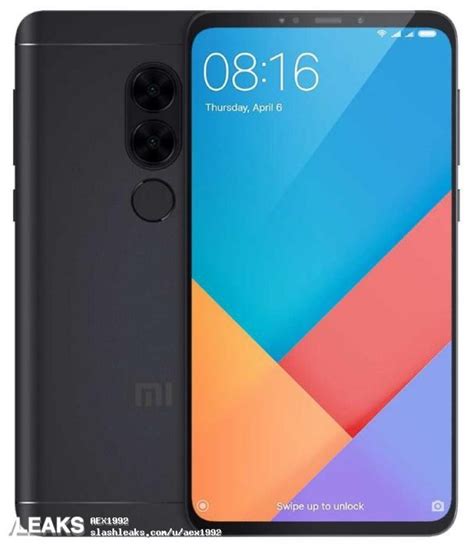 Свежее изображение смартфона Xiaomi Redmi Note 5 демонстрирует новый дизайн