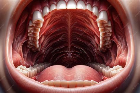 premium photo  view   human oral cavity
