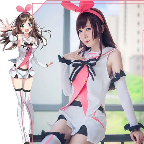Youtube Kizuna AI Cosplay Costumes Cute Girls Uniform Clothes Outfit ...